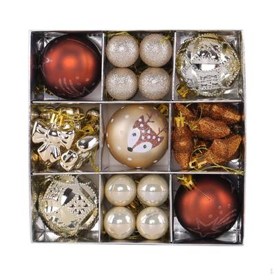 35 Christmas Bauble Hangers, Decorative Balls, Tree Ornaments Made of PS Material for Christmas,