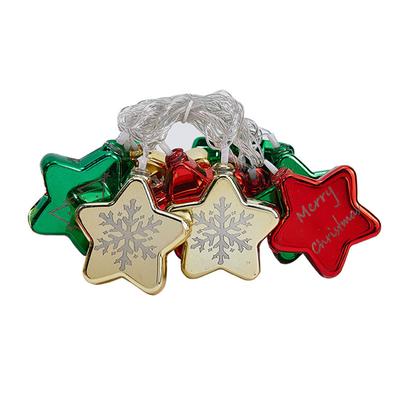 Christmas Decoration String Light Creative Plastic Battery Powered Star String Lights for Store
