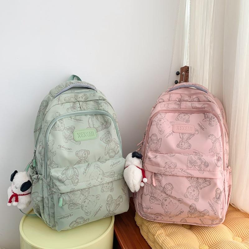 College Style Printing Student Schoolbag Spring and Summer Daily Learning Tutoring Bag New Large-capacity Backpack