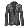 2026 Spring Autumn Fashion Blazer Men Casual Boutique Business Wedding Suit Men Flower Dress Jacket Coat Male Slim Fit Blazer