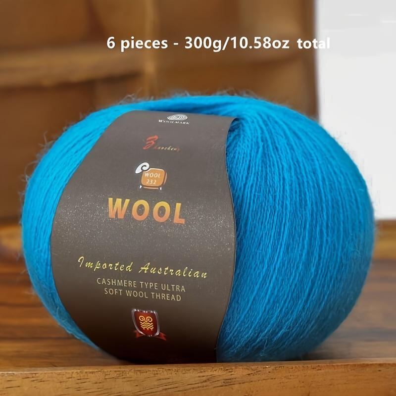 1PC Luxurious Wool Yarn Ultra Soft Anti-Pilling DIY Kit for Crochet & Hand Knitting Warm and Comfortable Wool Yarn 211g/10.58oz