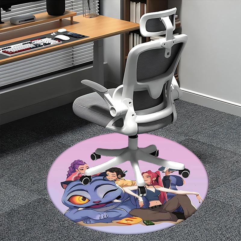 

Avatar Characters,Nickelodeon Series Chair mat Round Rug Office carpet, Machine Washable, Non slip, Suitable for Living Rooms, Bedrooms 80cm