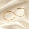 CARLIDANA Simple PVD 14K Gold Plated 316L Stainless Steel Wide Length Round Round Snake Chain Bracelet Jewelry For Women
