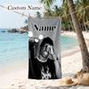 Travis Scott Custom Name Printed Beach Towel Personalized Soft Towel For Swimming Beach Travel