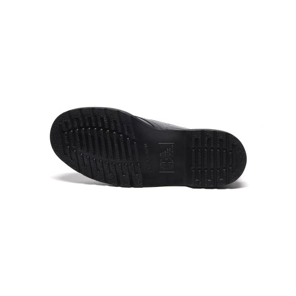 Dr. Martens 1461 Leder Bequeme Schnürschuhe Low-Top Freizeitschuhe Unisex Freizeitschuhe Schwarz Silber 41765020