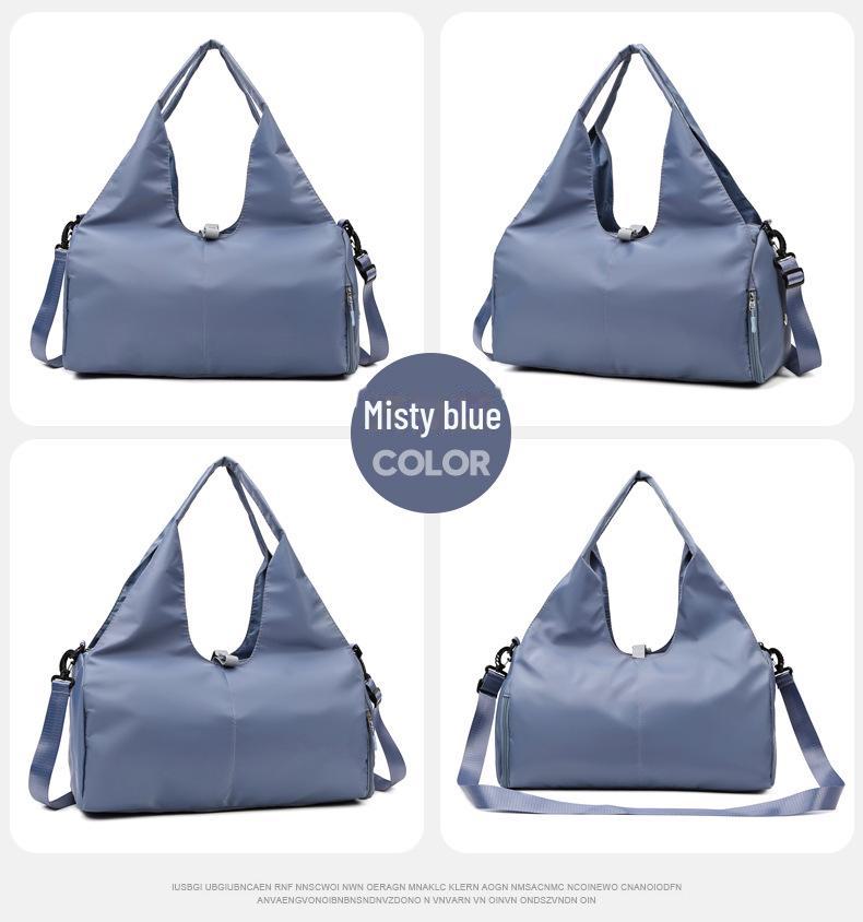 

Женская сумка для йоги и фитнеса 2024 года: Включает в себя фиксированный держатель для коврика, несколько мест для хранения, отдельный отсек для обуви, идеально подходит для коротких поездок