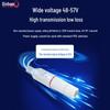 Qishao Outdoor Waterproof 24V to 12V PoE Splitter with One-to-Two Output