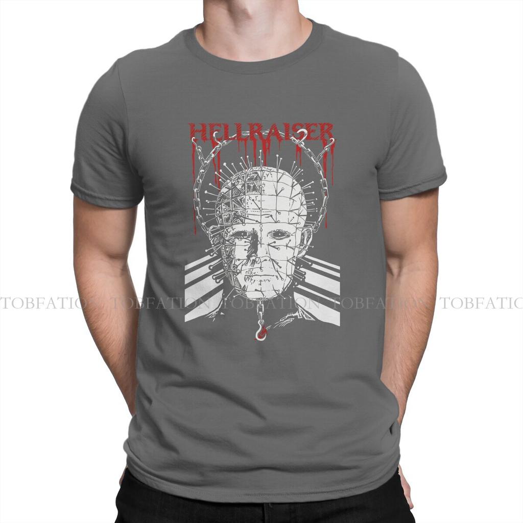 Pinhead Hip Hop TShirt Hellraiser Horror Movie Leisure T Shirt 100 Cotton Stuff For Men Women