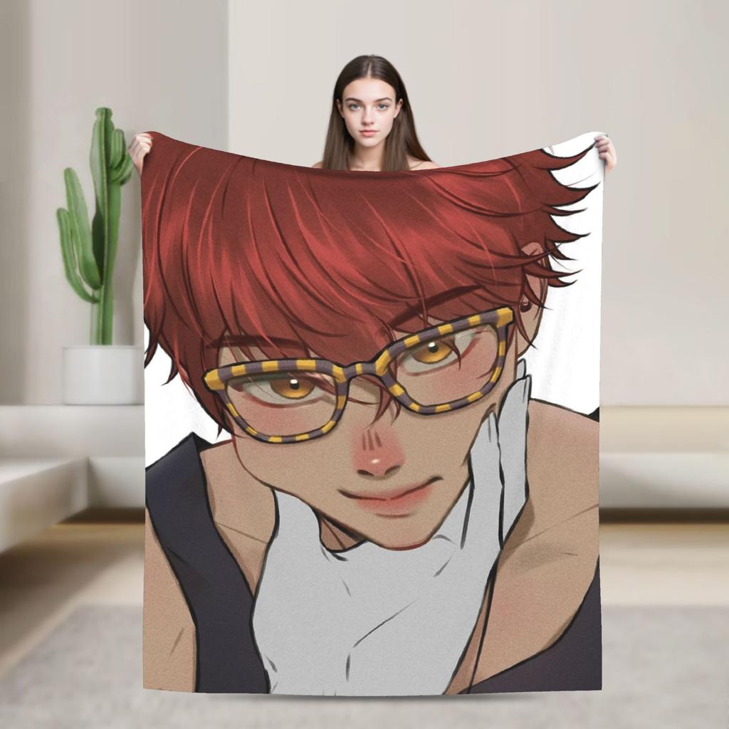 Mystic Messenger Choi Brothers Blanket Travel Office Flannel For Couch Chair Sofa Bed Super Warm Custom DIY Quality Bedspread