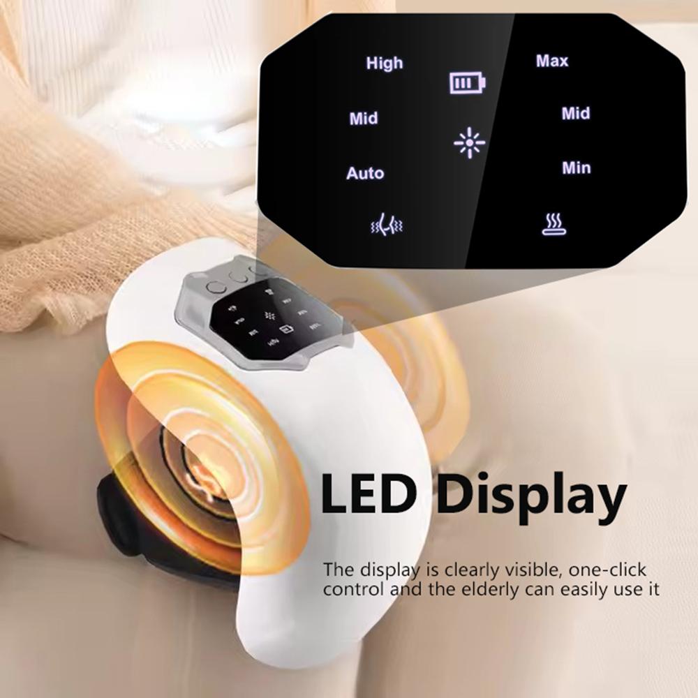 Trådlös elektrisk knämassagedyna Rött ljus terapi Luftkudde omslag Knämassagerare Luftkompression Hög vibrationsmassage