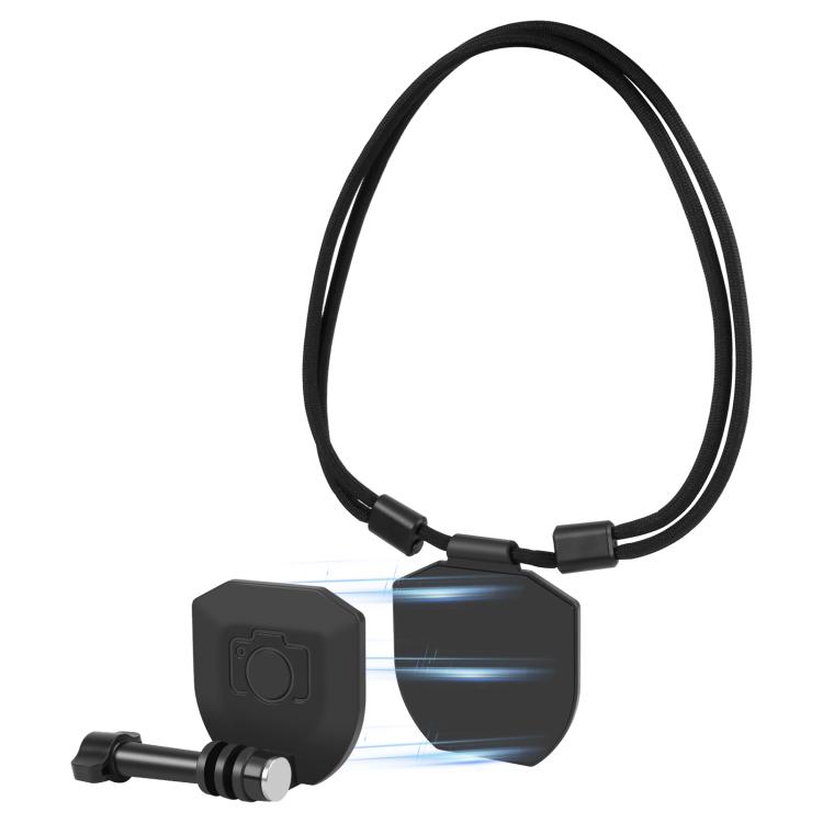 PULUZ Action Camera Magnetic Neck Mount Holder Vlog POV Neck Strap (Black) чёрный