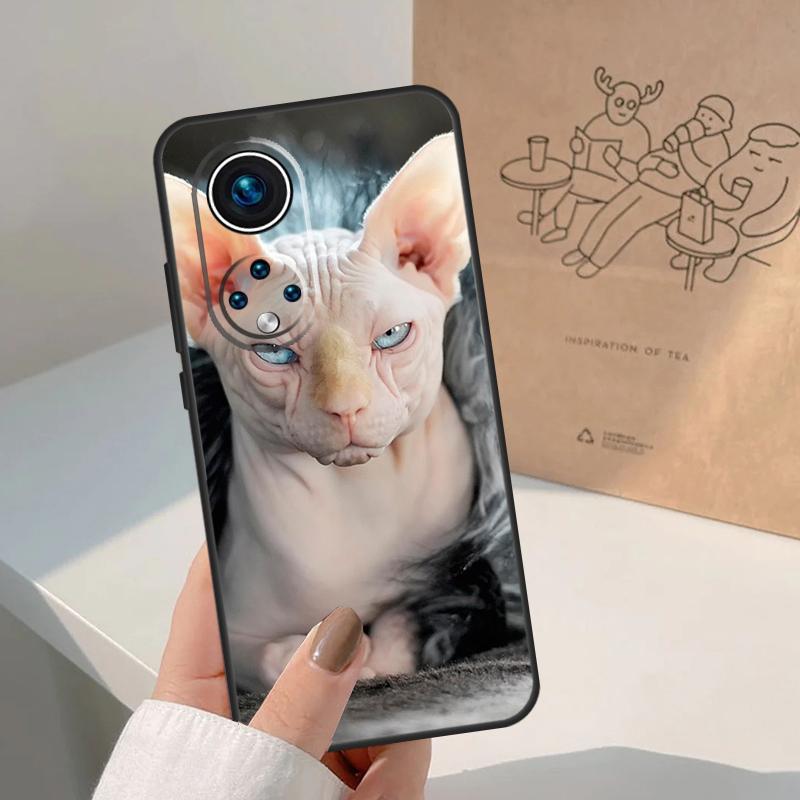 

Sphynx Cat For Honor Magic 8 Pro 5 6 7 Lite Case For Honor Win RT 200 400 50 70 90 X8b X9a X9b X9c X9d Honor 70