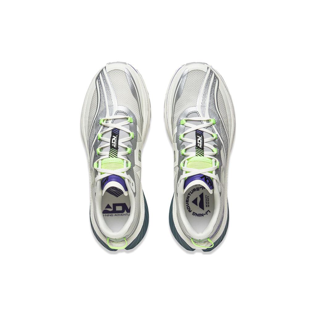 New LiNing Dilu Cushioning Anti Slip And Wear Resistant Low Top Running Shoes Men's Silver Gray ARNT003-7