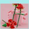 Realistic Roses Flowers Building Block Bricks Educational Toys Set For Girls