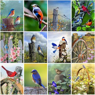 DIY 5D Diamant Malerei voller Bohrer Runde Tier Vogel Diamant Stickerei Kreuzstich Mosaik Kit Wand Kunst Geschenk Home Decor