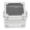 Nail Drill Bits Storage Box 25 Holes Transparent Clamshell Lock Design Dustproof Nail Drill Bits Desktop Container