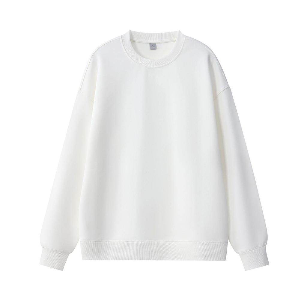 Unisex Round Neck Sweatshirt with Printed Logo - Lightweight, Breathable, Suitable for Spring and Autumn