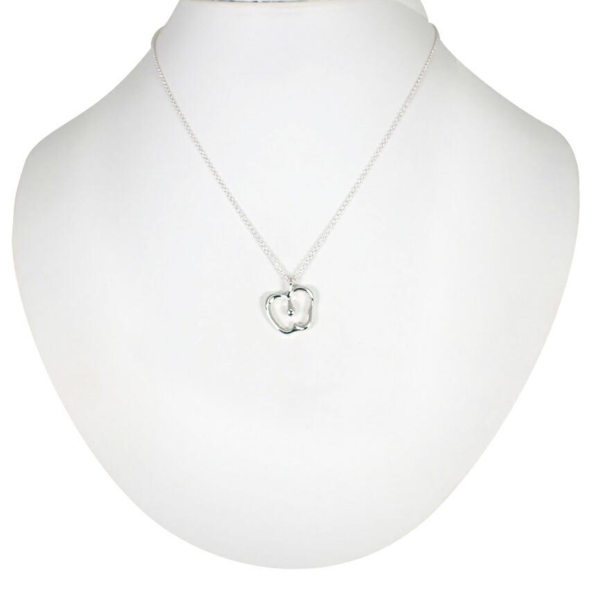 Pre-owned Tiffany SV925 Apple Pendant Necklace j42-16