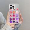 Colorful Petals Flower Laser Phone Case for iPhone 14 15 16 Pro Max Plus 17 Pro Max 12 13 Mini 11 Pro Max Shockproof Back Covers