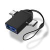 OTG Adapter USB Type C Micro USB 2 in 1 Android Mobile Phone Convertor U Disk Tablet OTG Connector USB3.0 OTG For Xiaomi
