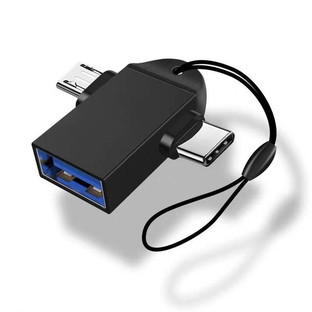 OTG Adapter USB Type C Micro USB 2 in 1 Android Mobile Phone Convertor U Disk Tablet OTG Connector USB3.0 OTG For Xiaomi