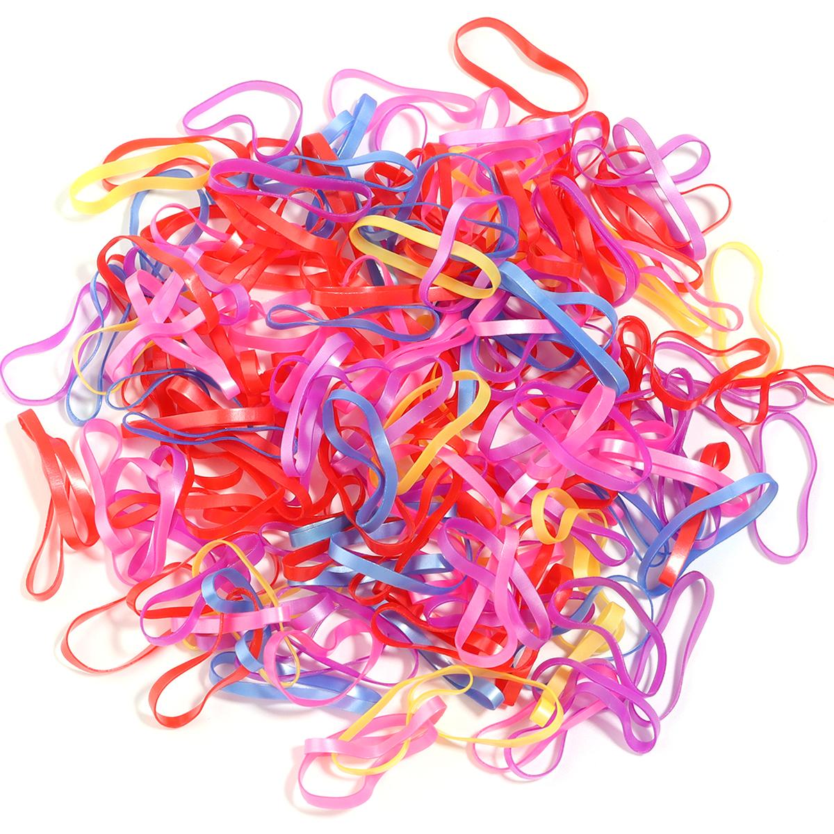 

Прибл. 500 шт. 1,6/2,2 см Цветные одноразовые резинки для волос, резинки-заколки, повязки, держатели для детских хвостов, аксессуары для волос dia 1.6cm