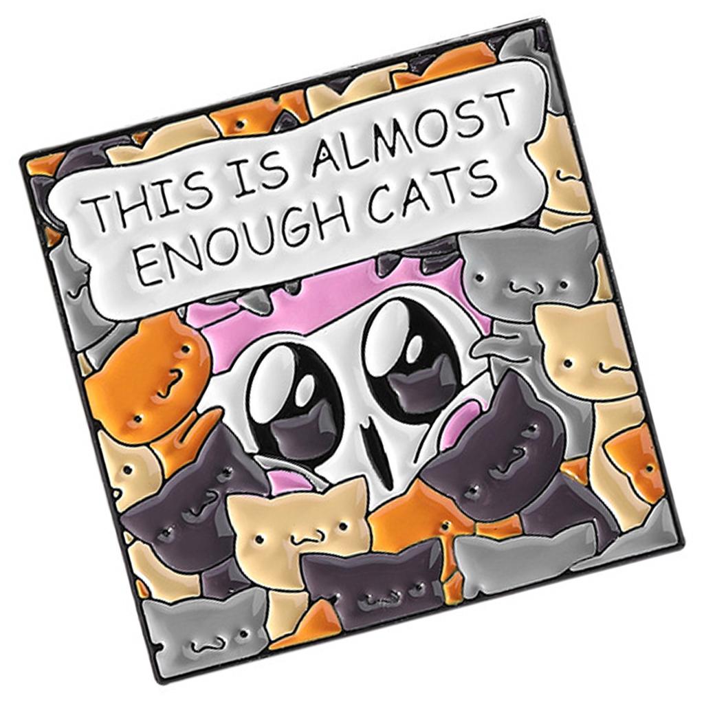 Playful Alphabet Cat Design Enamel Brooch Lightweight Durable Alloy Pet Accessory Lapel Pin Charms For Pets Lovers