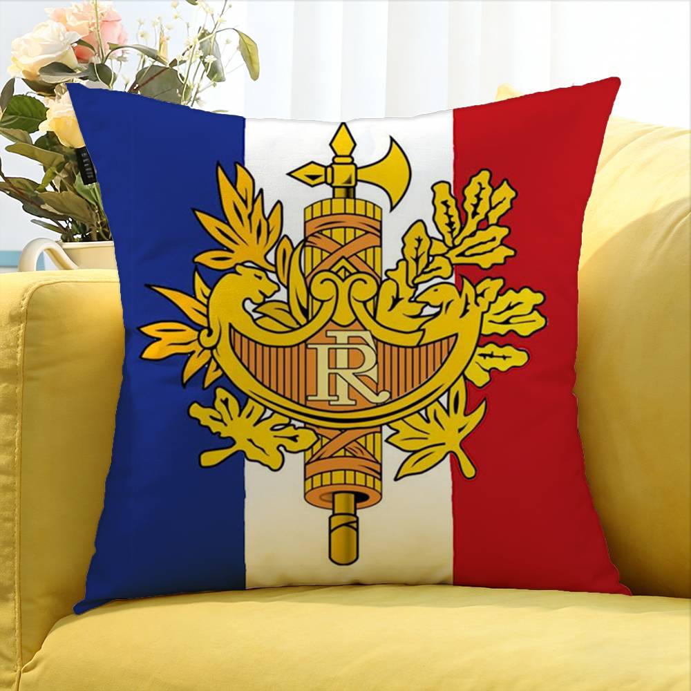 NNapoleonic French DDrapeaux flag Various Sizes Square Pillow Case For Car Home Bedchamber Decor
