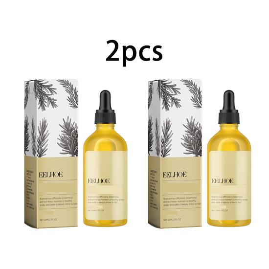 EELHOE plant extract Rosemary hair care essential oil soothes dry scalp, improves dry hair, knotted home care, soft, fluffy and brightens hair 60ml