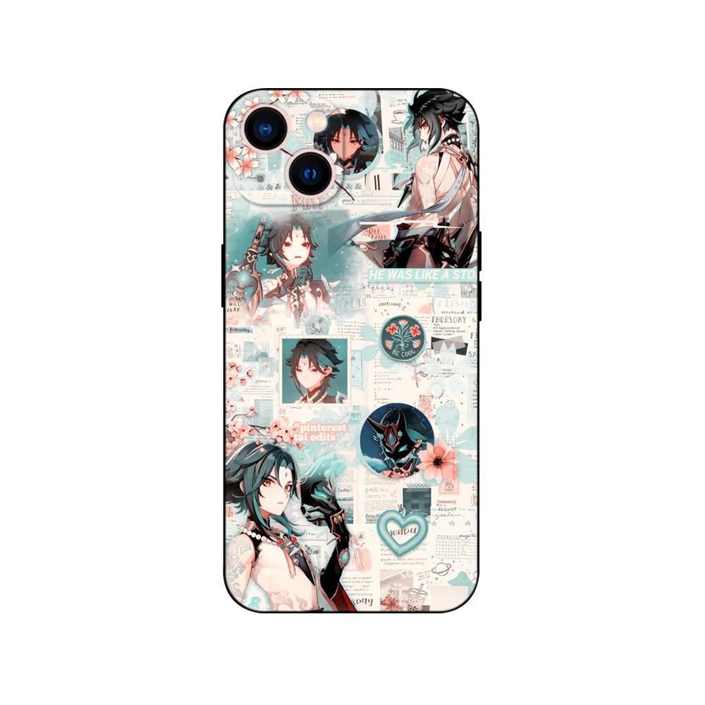 Black Tpu Case For Motorola Edge 20 Lite Pro 2021 S Moto E20 E30 E40 E7 4G G 5G Plus Case Genshin Impact Anime