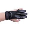 Huwairen Cowhide PU Velvet Hunting & Archery Three-Finger Gloves with Arm Guard