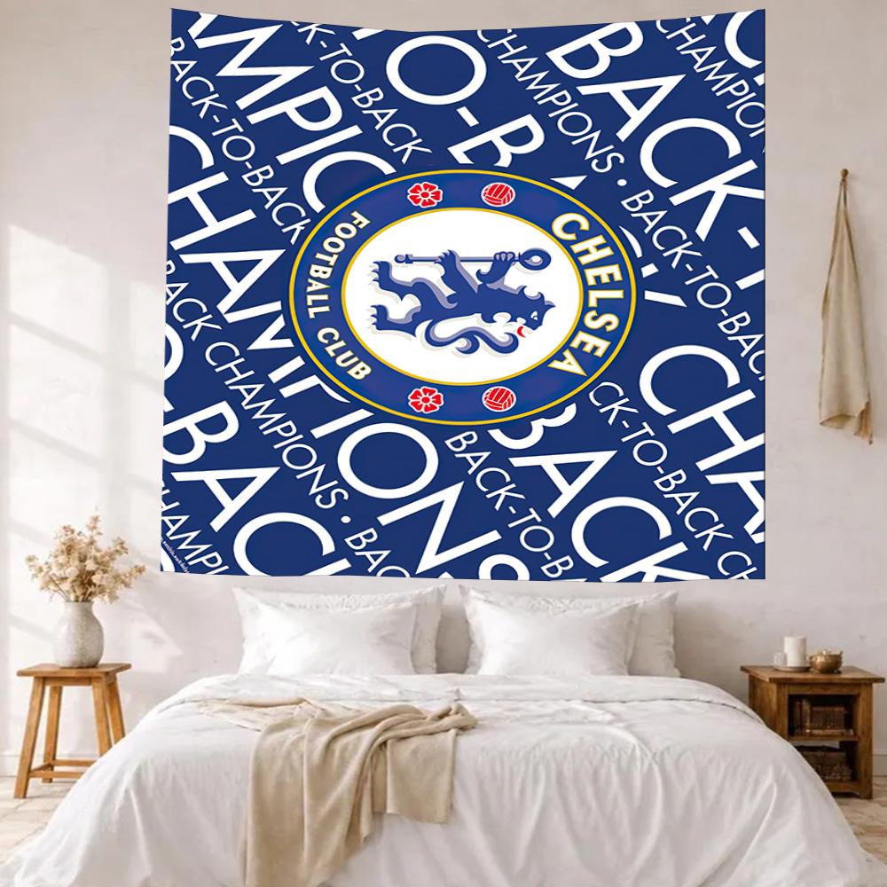 Chelsea Football Club Fans Wall Decor Tapestry Art For Pet Memorial Birthdaywedding Party Backdrop Family Gift