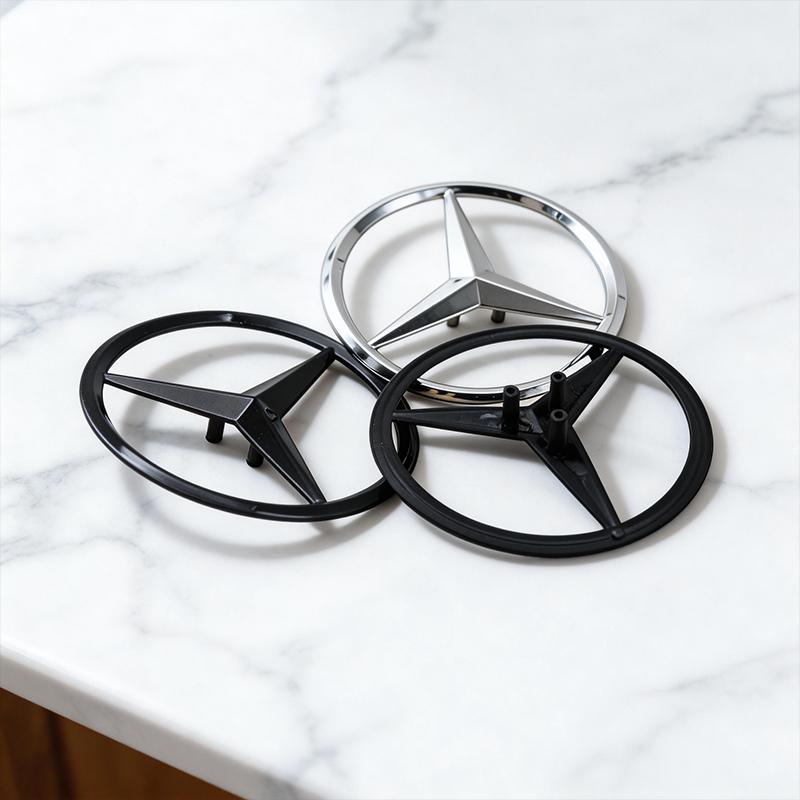 Chrome Black Rear Star Badge For Benz W205 A2058174500 Mercedes Logo W177 W176 GLA GLC GLE A1778170100 Auto Tuning Accessories