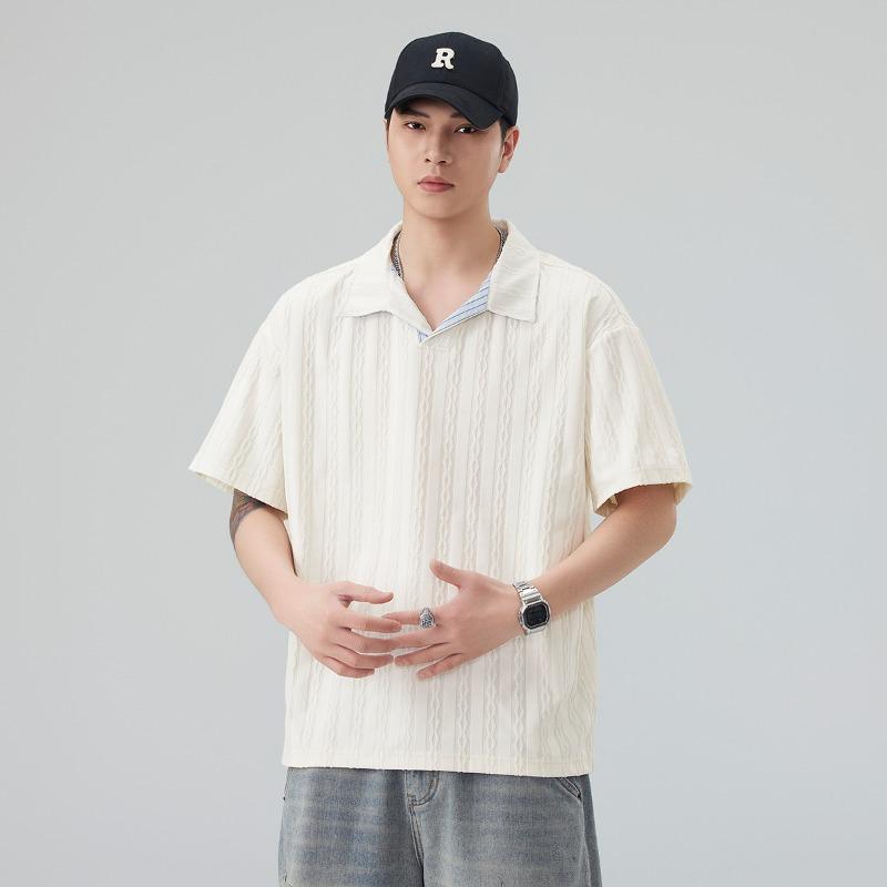 Mens Polo Shirts Short Sleeve Stretchy Casual Lightweight Summer Vacation Party Golf Shirts