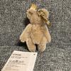 [USED] Steiff Cafe au Lait Keyring Teddy Bear Mohair Plush Toy