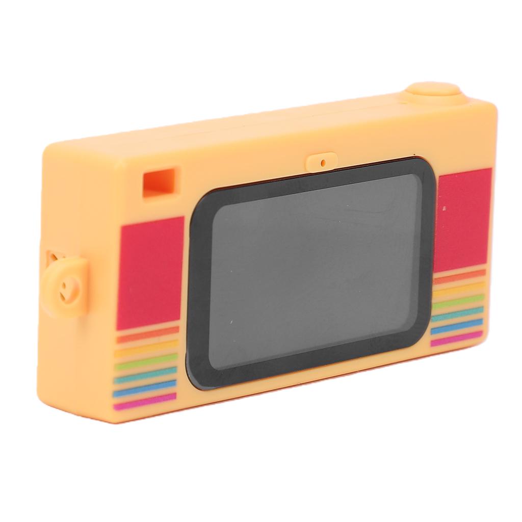 2K Keychain Camera for Teens Teens HD Type C Retro Keychain Camera with Flash 1.47 Inch Screen for Outdoor Travel Yellow