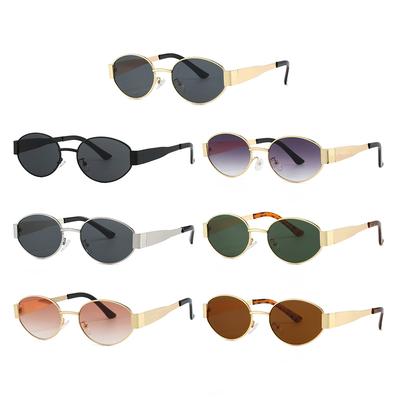 Neue Elliptische Fassung Modische Sonnenbrille für Herren Damen Unisex Vintage Ovale Sonnenbrille Personalisierte Sonnenbrille Als Geschenk für Freunde