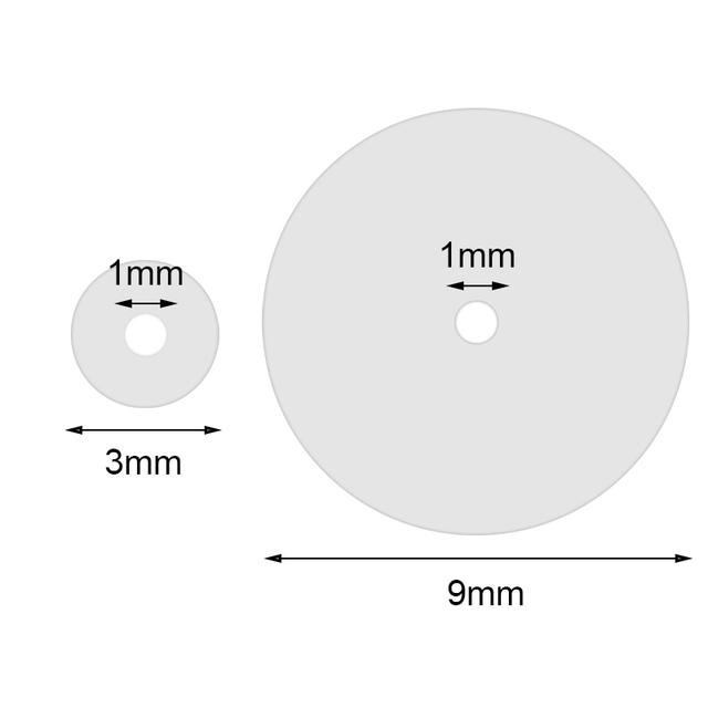 AOEDEJ 6-200P Silicone Piercing Healing Discs Anti Invagination Flexible Anti Hyperplasia for Earring Back No Pull Piercing Disc