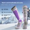 Winter and Autumn Thick and Warm Ski Socks for Men and Women, Quick-drying, Padded, Thick and Long, Compression Style, Calf Socks