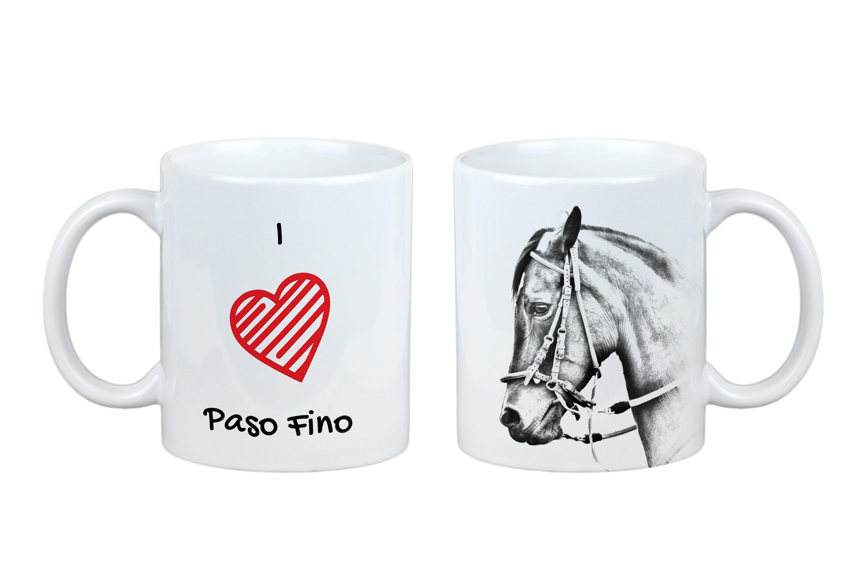 

Paso Fino - чашка з конем, мила чашка з графікою, подарунок з вашим фото від бренду Art-Dog білий