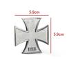 1pcs 3D Metal Altese Cross 1813 Emblem Decal Side Fender Rear Trunk Badge Sticker Are Applicable To Auto Motorcycle Pickup Truck SUV