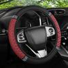 1PC Car steering wheel cover PU leather handle cover, no inner ring, fashionable diamond inlaid handle cover