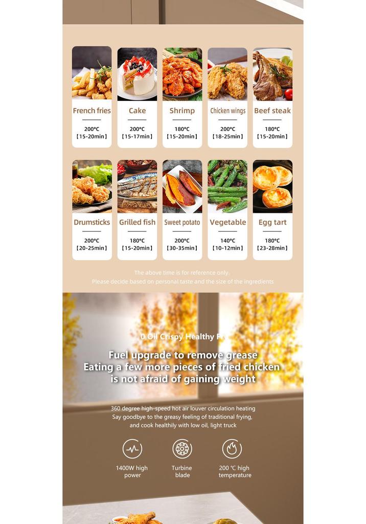 2026 Model Stainless Steel Large Capacity Electric Air Fryer