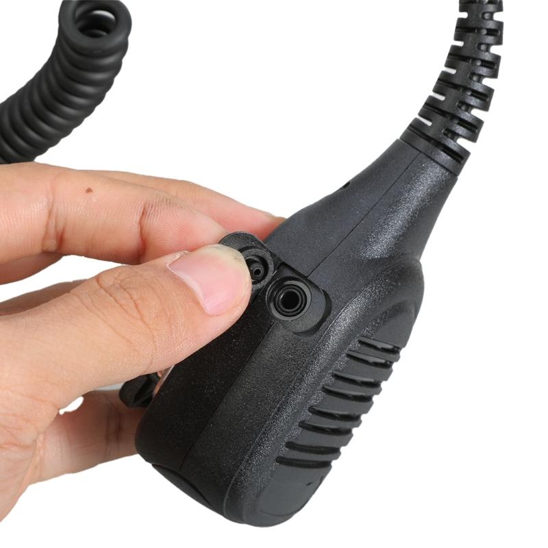 Replacement Handheld Speaker Microphone for IC-F1000 IC-F2000 Two Way Radio Speaker Mic with Back Clip & 3.5mm Port