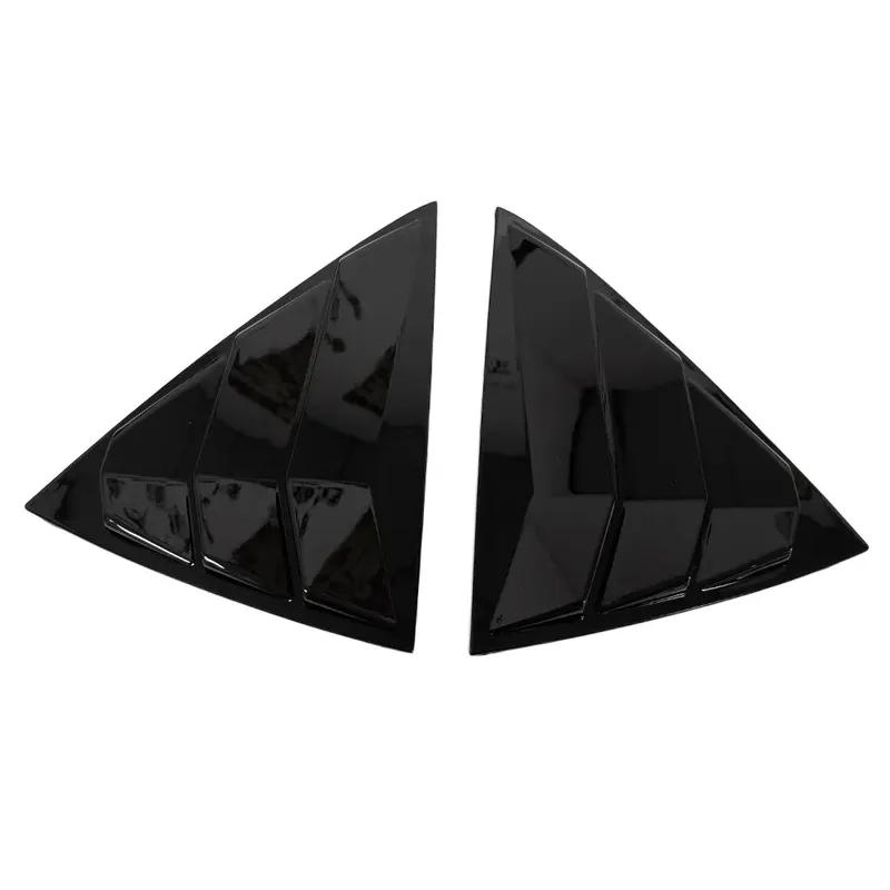 For Kia Picanto 2012-2025 ABS Plastic Window Quarter Louver Scoop Cover Side Vent Shutter Trim Exterior Car Adhesive Accessories