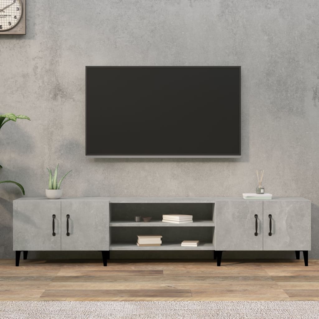 Vidaxl Szafka Pod Tv, Szarość Betonu, 180X31,5X40 Cm