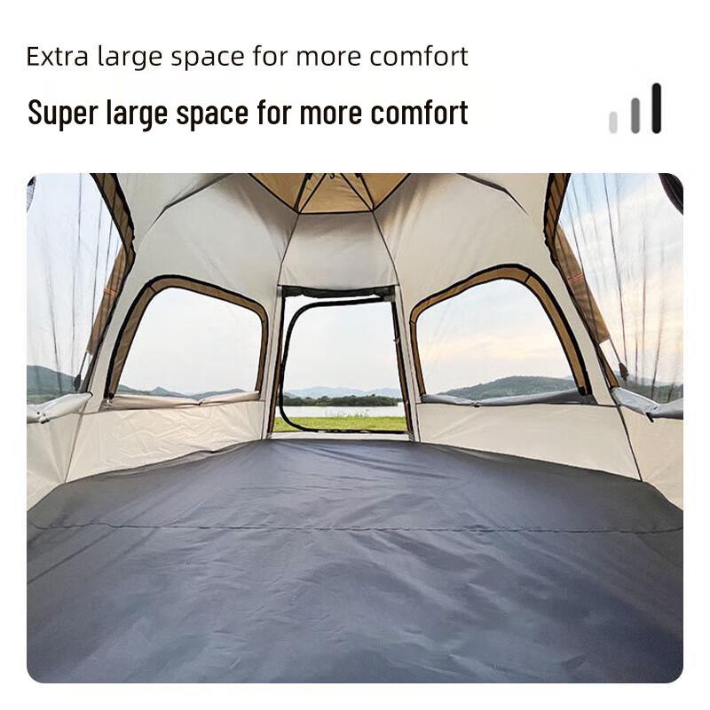 OEING Portable Hexagonal Outdoor Camping Tent