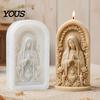 Durable Silicone Molds for DIY Crafts Jesus 3D Candle Mold, Good Shepherd Making Virgin Handmade Christian Gift Craft Supplies Mary Wax