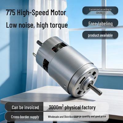 Moteur Électrique Domestique Haute Vitesse avec Double Arbre Long Balais Carbone