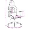 Gaming Chair with Massage Function and Footrest Black and Camouflage Artificial Leather